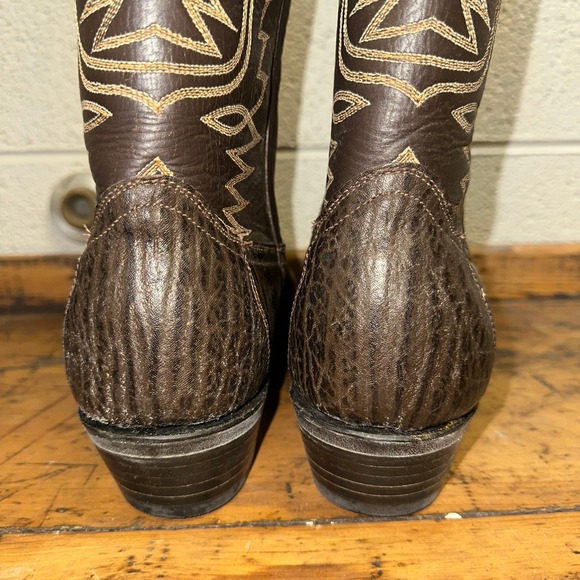 New Cowtown‎ Boots Handmade Western Boots Mens Size 10.5D Brown Leather main image 7